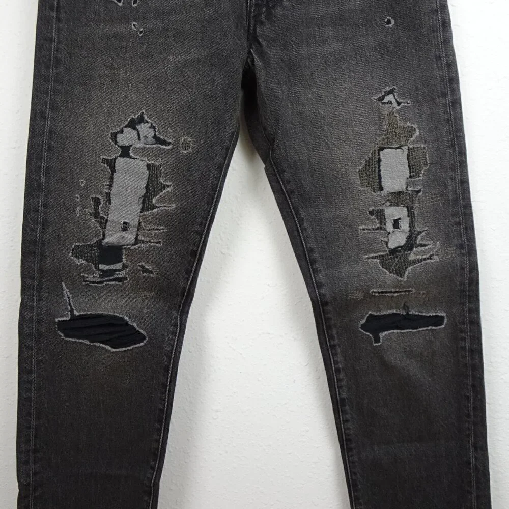 Levi's 501 '54 Jeans Men's Size 29x32 Black Denim Distressed READ MEASUREMENTS